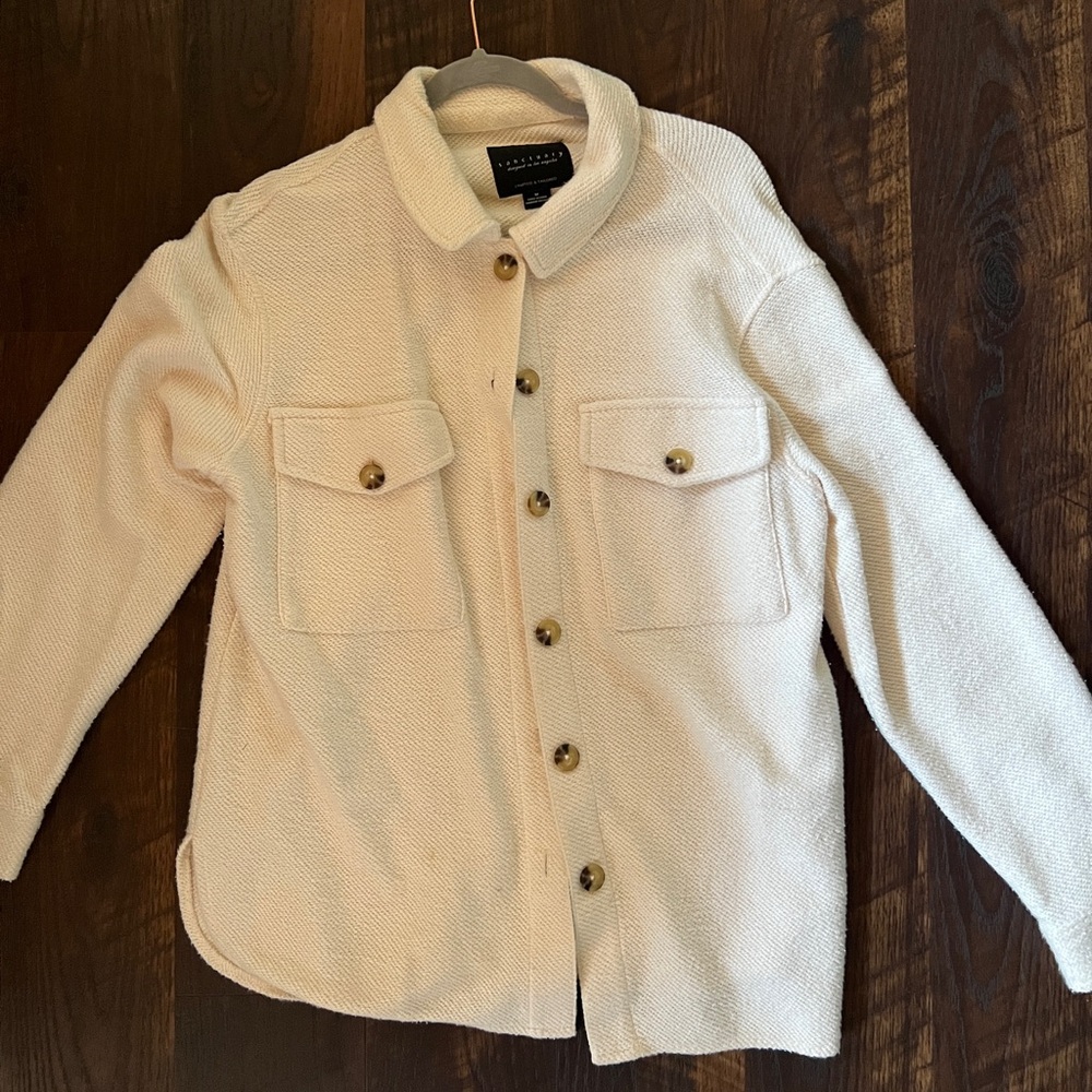 Cream Colored Sanctuary Shacket
